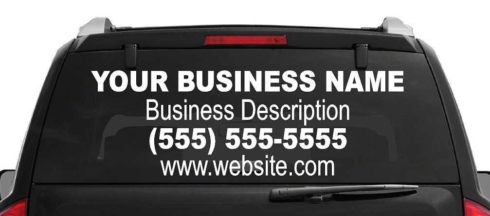 Custom Business Large Personalized Name Vinyl Decal Sticker | Fade-Resistant Waterproof Decorative Text | Easy to Apply on Car Truck, Boat, Trailer Window or Bumper | 29 Fonts & 11 Colors | by CustomDecal US (50 inch)