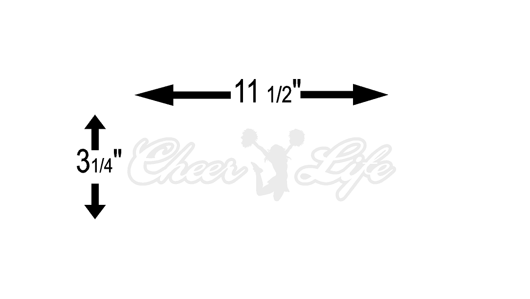 Cheer Life (L1) Cheerleader Vinyl Decal Sticker | Waterproof | Easy to Apply by CustomDecal US