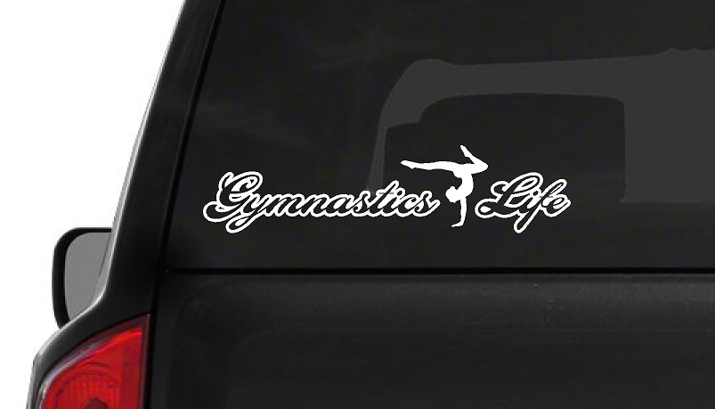 Gymnastics Life (L3) Cheerleader Vinyl Decal Sticker | Waterproof | Easy to Apply by CustomDecal US