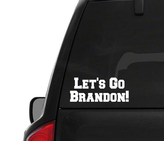 Let's Go Brandon (M28N) #FJB Vinyl Decal Sticker Car/Truck Laptop/Netbook Window …