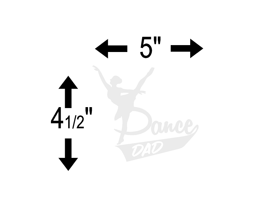 Dance Dad (M30) Cheerleader Vinyl Decal Sticker | Waterproof | Easy to Apply by CustomDecal US