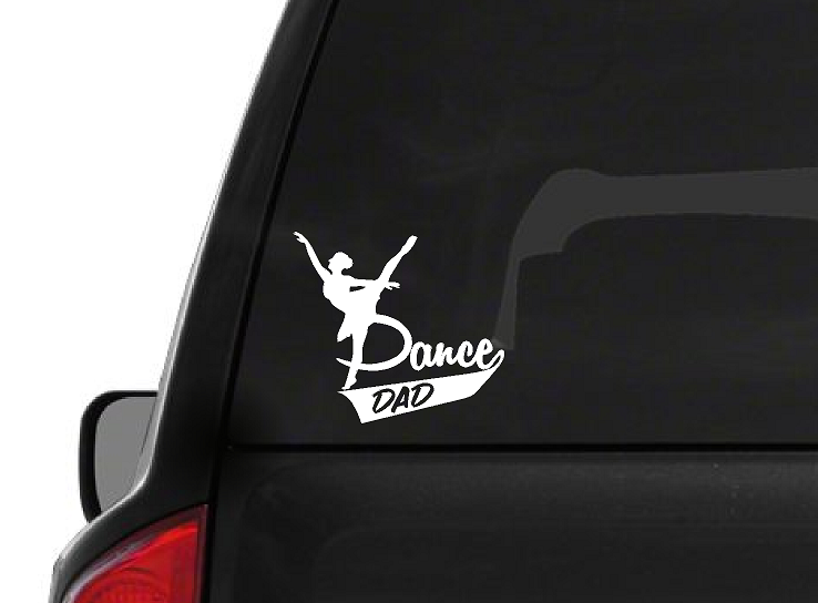 Dance Dad (M30) Cheerleader Vinyl Decal Sticker | Waterproof | Easy to Apply by CustomDecal US