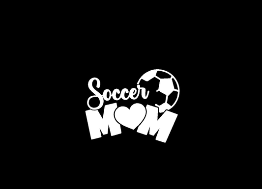 Soccer Mom (M34) Soccer Vinyl Decal Sticker | Waterproof | Easy to Apply by CustomDecal US