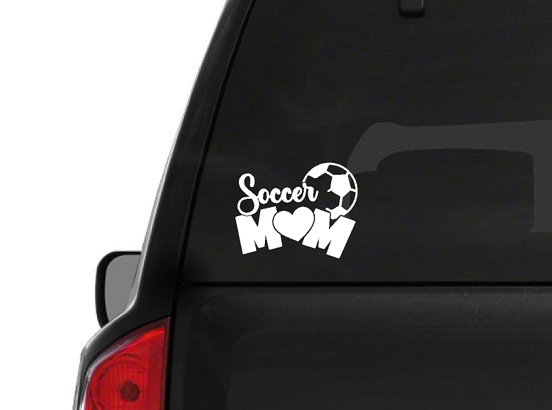Soccer Mom (M34) Soccer Vinyl Decal Sticker | Waterproof | Easy to Apply by CustomDecal US