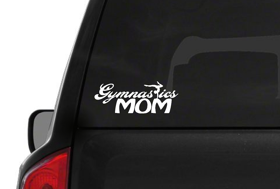 Gymnastics Mom (M37) Gymnastics Vinyl Decal Sticker | Waterproof | Easy to Apply by CustomDecal US