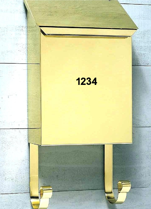 1" Inch Premium Mailbox Number Vinyl Decal Sticker Sheet (Black)