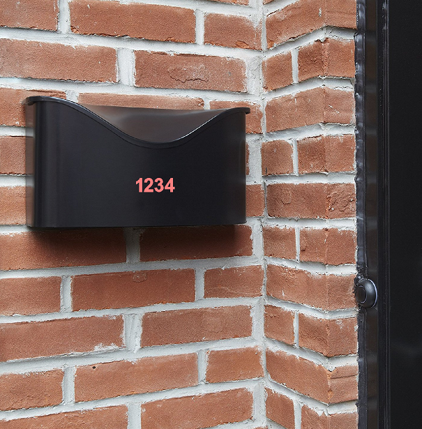 1" Inch Premium Mailbox Number Vinyl Decal Sticker Sheet (Soft Pink)