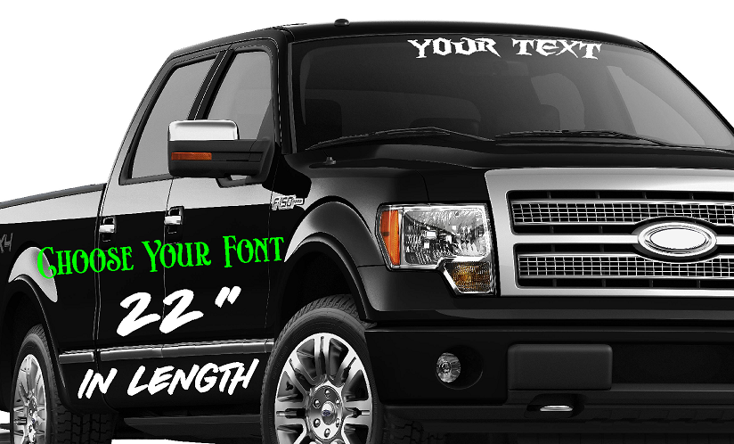 22-Inch Wide Custom Personalized Name Vinyl Decal Sticker