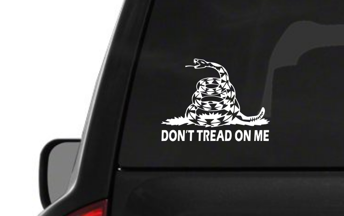 Don't Tread on Me (D2) Vinyl Decal Sticker Car/Truck Laptop/Netbook Window