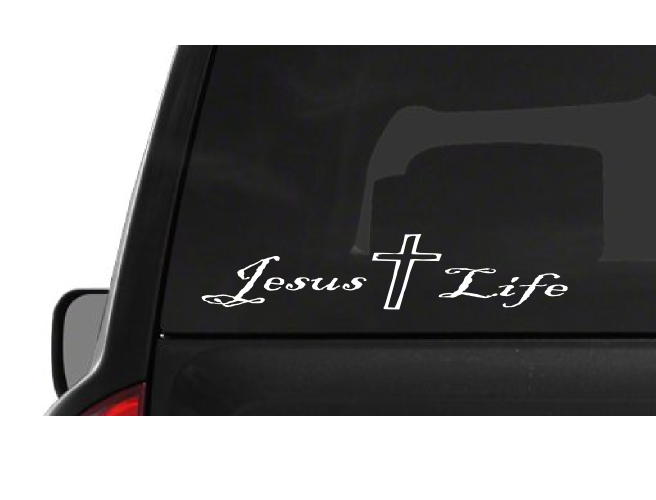 Jesus Life (L16) Vinyl Decal Sticker Car/Truck Laptop/Netbook Window