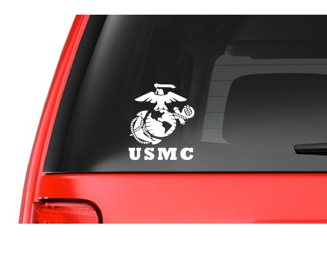 US Marine Corps Vinyl Decal Sticker (M28) | Waterproof Emblem | Easy to Apply on Macbook, Laptop, Computer Cases, Car, Truck, Boat, Trailer, Bottle, Window, Bumper or Panel by CustomDecal US