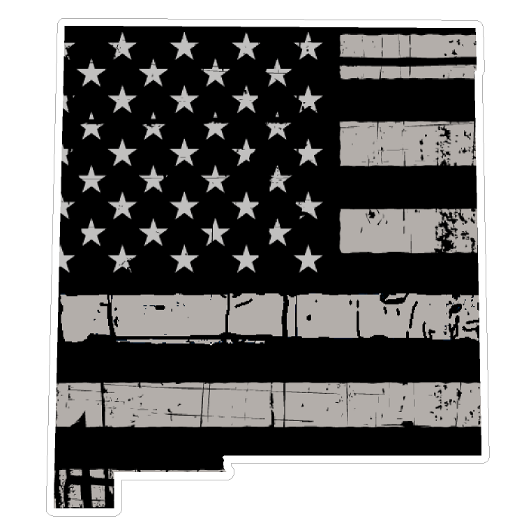 New Mexico State (N32) Distressed Flag Vinyl Decal Sticker Car/Truck Laptop/Netbook Window