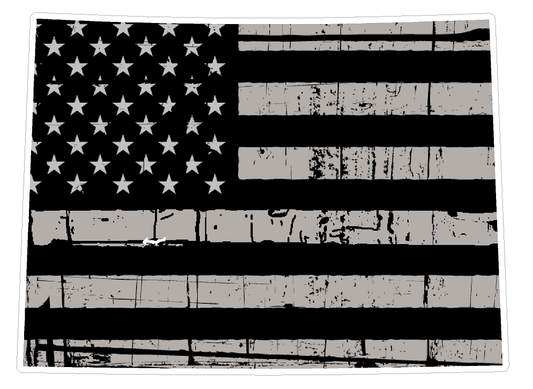 Colorado State (N8) Distressed Flag Vinyl Decal Sticker Car/Truck Laptop/Netbook Window