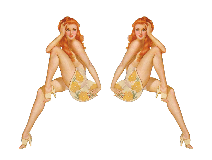 Set of 2 Remote Control (RC13) Pin Up Girl RC Airplane Sticker Decal