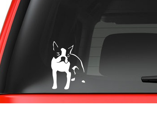 Boston Terrier (AO6) Vinyl Decal Sticker Car/Truck Laptop/Netbook Window