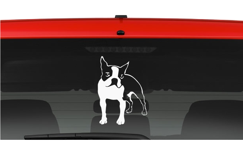 Aazon.co: Boston Terrier O Sticker Vinyl Decal Wall Laptop - Foto 2