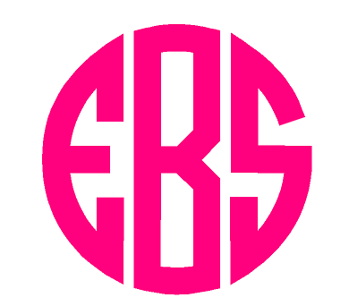8" Personalized Monogrammed Vinyl Decal Sticker for Car/Truck Window Custom