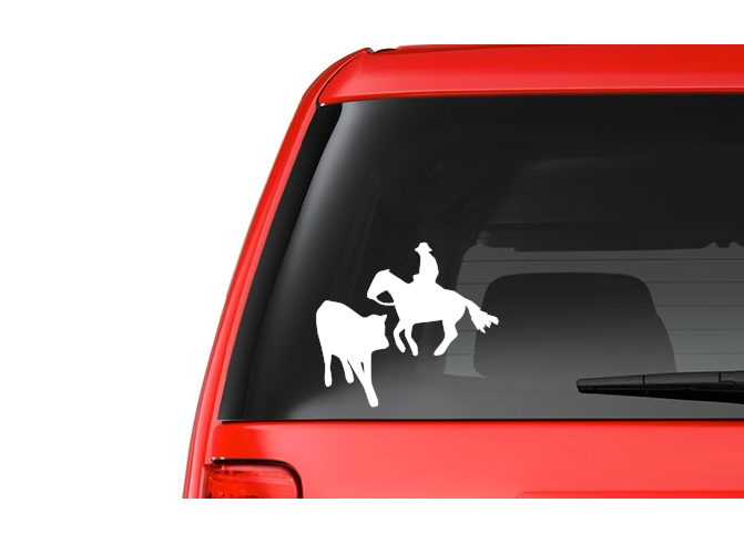 Cutting Rodeo (W6) Vinyl Decal Sticker Car/Truck Laptop/Netbook Window