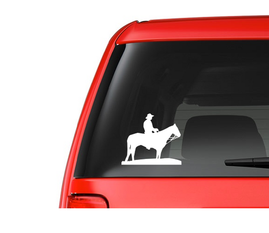 Cowboy (W9) Vinyl Decal Sticker Car/Truck Laptop/Netbook Window