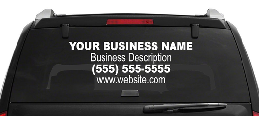 Custom Business Large Personalized Name Vinyl Decal Sticker | Fade-Resistant Waterproof Decorative Text | Easy to Apply on Car Truck, Boat, Trailer Window or Bumper | 29 Fonts & 11 Colors | by CustomDecal US (35 inch)