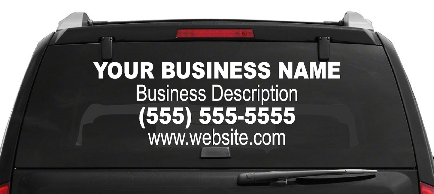 Custom Business Large Personalized Name Vinyl Decal Sticker | Fade-Resistant Waterproof Decorative Text | Easy to Apply on Car Truck, Boat, Trailer Window or Bumper | 29 Fonts & 11 Colors | by CustomDecal US (42 inch)