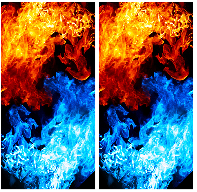 Red and Blue Flame (CH4) Set of 2 Cornhole Board Wraps Vinyl Decal Skins | Waterproof | Easy to Apply | Rapid Air Release by CustomDecal US