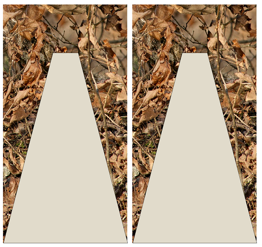 Grey and Camo (CH5) Set of 2 Cornhole Board Wraps Vinyl Decal Skins | Waterproof | Easy to Apply | Rapid Air Release by CustomDecal US