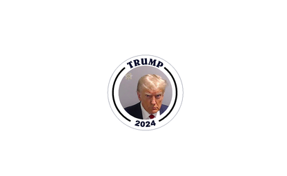 Trump 2024 (F24) Campaign Mugshot Make America Great Again USA Vinyl Sticker Car American Window Decal