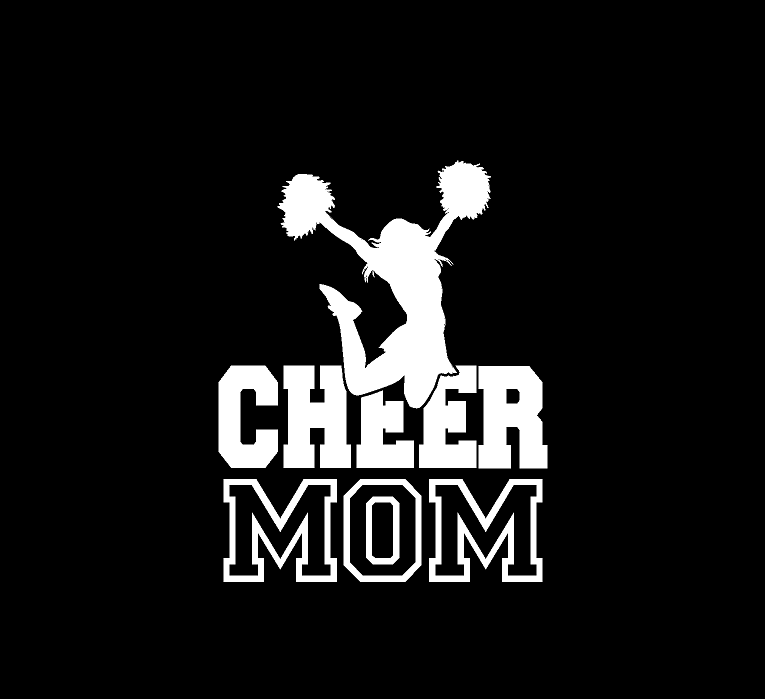 Cheer Mom (F3) Cheerleader Vinyl Decal Sticker | Waterproof | Easy to Apply by CustomDecal US