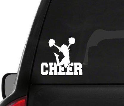 Cheer (F5) Cheerleader Vinyl Decal Sticker | Waterproof | Easy to Apply by CustomDecal US