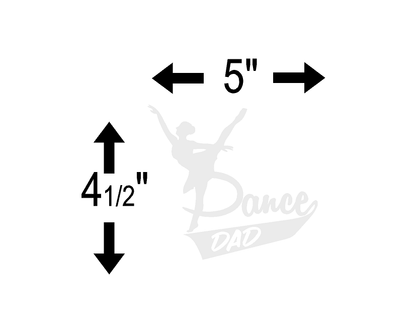 Dance Dad (M30) Cheerleader Vinyl Decal Sticker | Waterproof | Easy to Apply by CustomDecal US