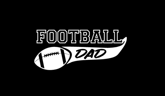 Football Dad (M33) Football Vinyl Decal Sticker | Waterproof | Easy to Apply by CustomDecal US