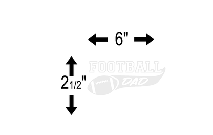 Football Dad (M33) Football Vinyl Decal Sticker | Waterproof | Easy to Apply by CustomDecal US