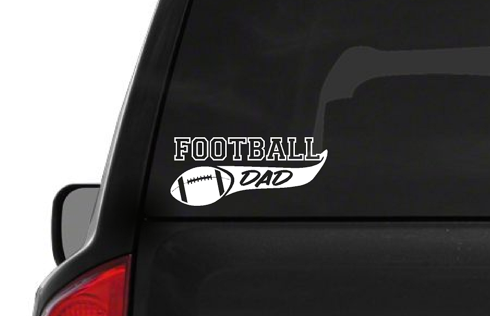 Football Dad (M33) Football Vinyl Decal Sticker | Waterproof | Easy to Apply by CustomDecal US