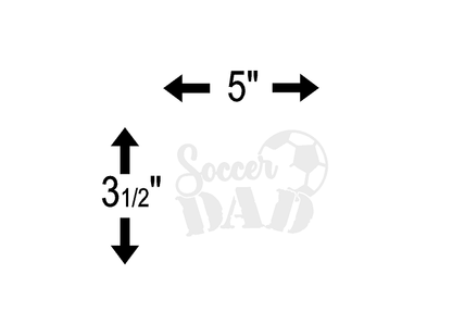 Soccer Dad (M35) Soccer Vinyl Decal Sticker | Waterproof | Easy to Apply by CustomDecal US