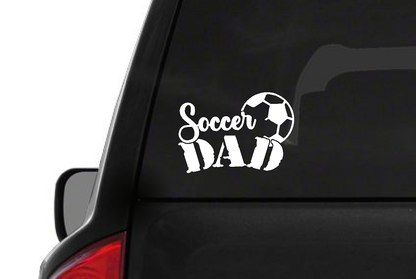 Soccer Dad (M35) Soccer Vinyl Decal Sticker | Waterproof | Easy to Apply by CustomDecal US