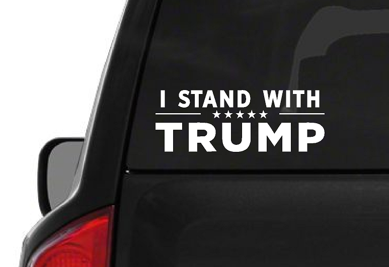 I Stand with Trump Decal (M45) Make America Great Again USA Vinyl Stic ...