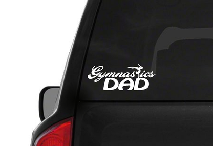 Gymanstics Dad (M51) Cheerleader Vinyl Decal Sticker | Waterproof | Easy to Apply by CustomDecal US