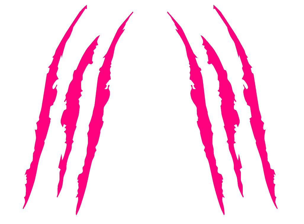 2 pcs Monster Claw Marks (M79) Headlight Decal Available in Eleven Colors! Sticker Stripes Scratch Decal Vinyl for Sports Cars SUV Pickup Truck Window Motorcycles by CustomDecal US (Hot Pink)