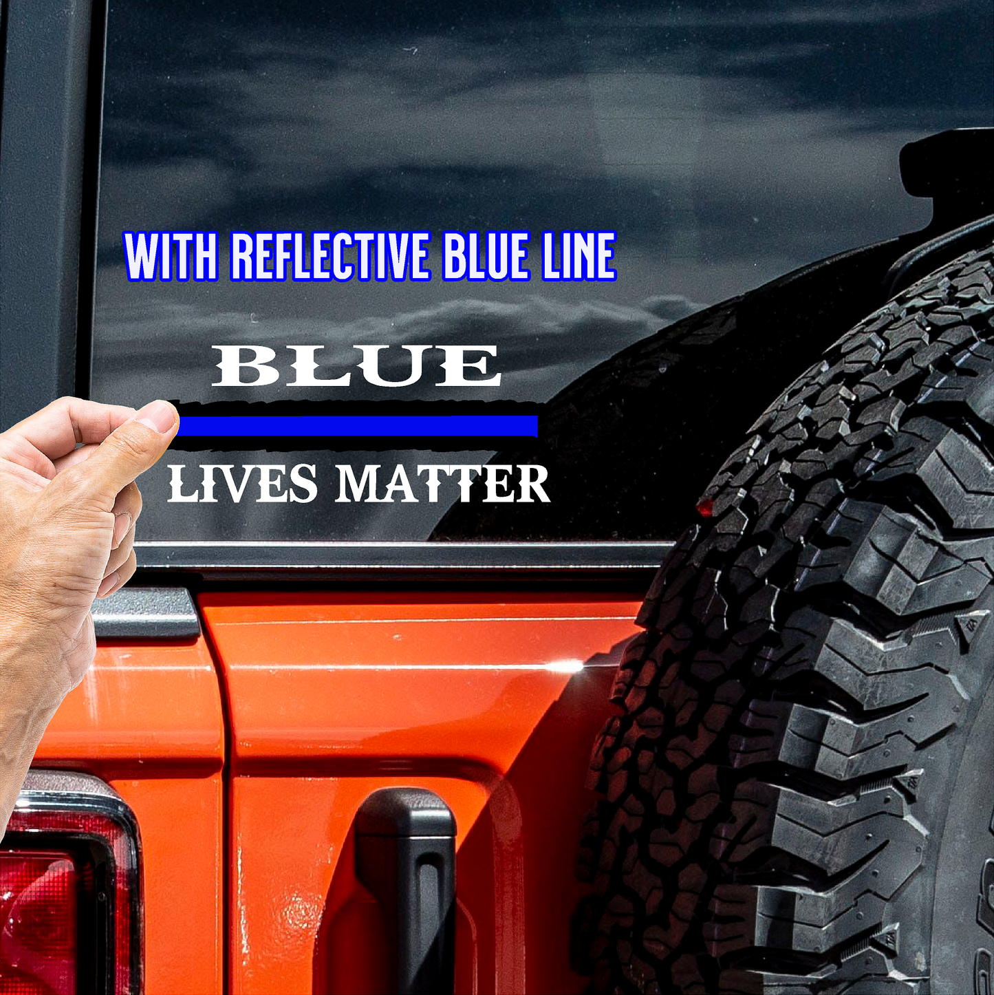 Blue Lives Matter (W26) Thin Blue Line Cop Police Sheriff Trooper Vinyl Decal Sticker Car Window #BlueLives