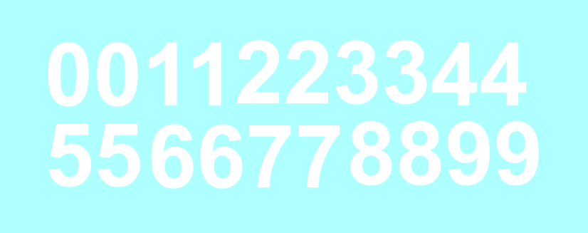 3" Inch Premium Mailbox Number Vinyl Decal Sticker Sheet (White)