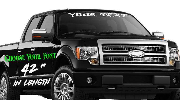 42-Inch Wide Custom Personalized Name Vinyl Decal Sticker – Custom Decal US