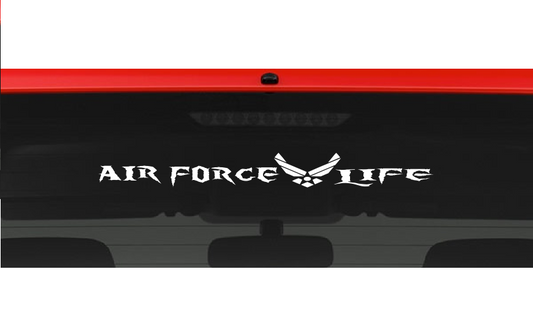 Air Force Life (L2) Vinyl Decal Sticker Car/Truck Laptop/Netbook Window