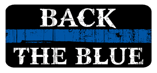 Back The Blue (D5) Thin Blue Line Cop Police Sheriff Trooper Vinyl Decal Sticker Car Window