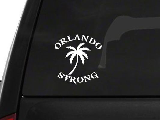 Orlando Strong Palm Tree (F23) Support Vinyl Decal Sticker Car/Truck Laptop/Netbook Window