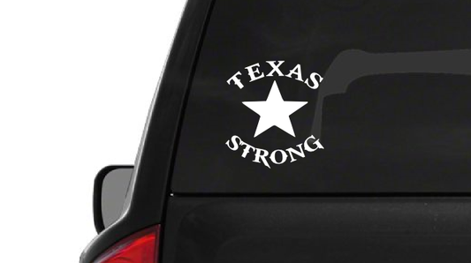 Texas Strong Star (H4) Dallas Support Vinyl Decal Sticker Car/Truck Laptop/Netbook Window