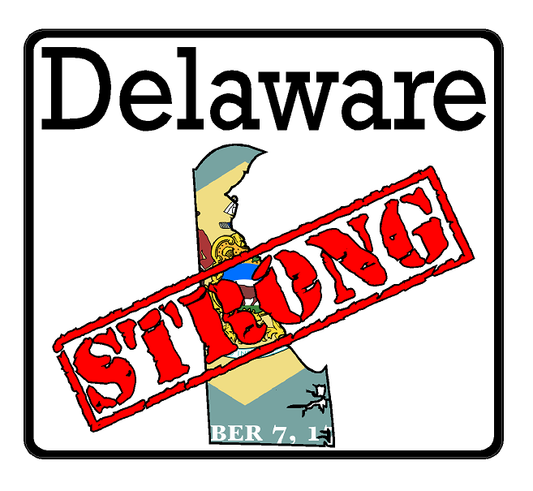 Delaware State (K10) Strong Vinyl Decal Sticker Car/Truck Laptop/Netbook Window