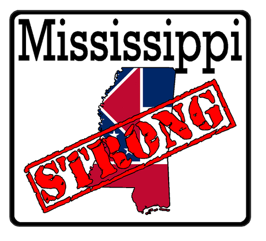 Mississippi State (K25) Strong Flag Vinyl Decal Sticker Car/Truck Laptop/Netbook Window