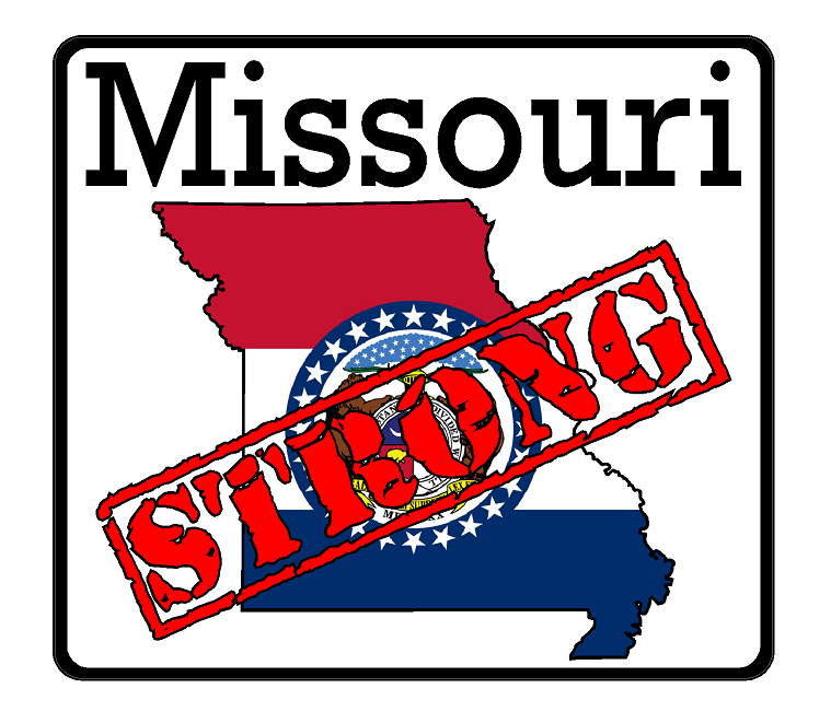 Missouri State (K26) Strong Flag Vinyl Decal Sticker Car/Truck Laptop/Netbook Window