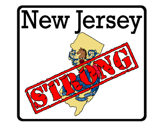 New Jersey State (K31) Strong Flag Vinyl Decal Sticker Car/Truck Laptop/Netbook Window